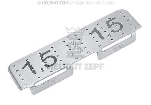 [85.540.54] Rack pour vis chirurgicales 1,5 mm et 1,5 mm CMF - Helmut Zepf (85.540.54) - Delynov