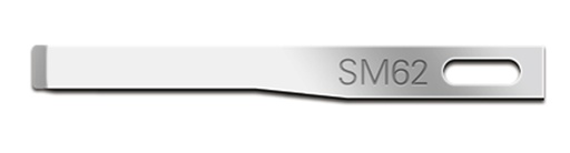 [5912] 25 Fine Stainless Steel SM62S Scalpel Blades (Single Bevel) (SM62S) Swann-Morton (5912) - Delynov