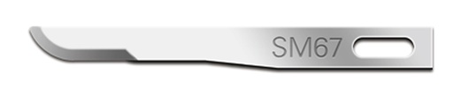 [5907] Stainless Steel Lame Fine Dental Surgery Blades - Swann-Morton (5907) - Delynov