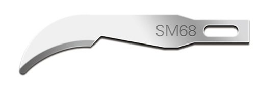 [5908] 25 Lame Fine Stainless Steel Scalpel Blades (SM68) Swann-Morton (5908) - Delynov