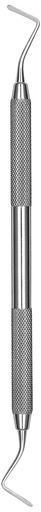 [GCP113] Retractable Filament Spatula Number 113 with Number 41 Striated Angled Handle - Hu-Friedy - Delynov