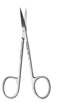 [S18] Scissors iris number 18 fine curved 11.5cm - Hu-Friedy - Delynov