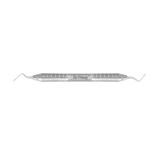 [GCPG76] Spatula with retractable filter Guyer no. 7, handle no. 6 ribbed - Hu-Friedy - Delynov