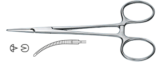 [23.063.12] Micro-Halstead Hemostatic Forceps for Dental Surgery and Implantology - Helmut Zepf (23.063.12) - Delynov