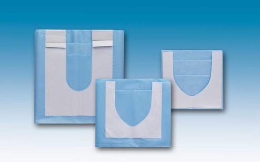 [12.T4253.00] Drapé x50 de dimensions 50x75 cm avec adhésif en forme de U de dimensions 11x9 cm - Omnia - Delynov