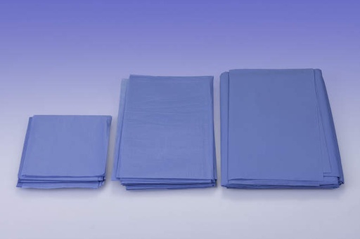 [12.T1354.00] 50 absorbent/impermeable light blue surgical drapes cm 75x90 - Omnia - Delynov
