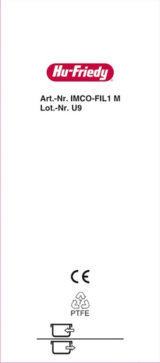 [IMCO-FIL1M] IMS Container Filtre permanent PTFE 95 x 215 mm version M 2Pc/paquet - Hu-Friedy - Delynov