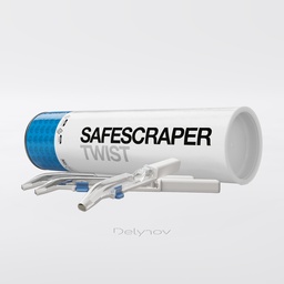 Safescraper Twist Curve - Gratteur d'os cortical stérile - Meta - Lot de 3 - 3987