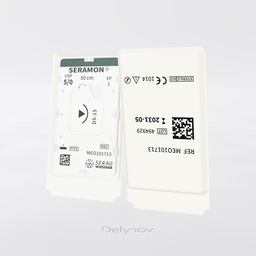 SERAMON non résorbable incolore (5/0) aiguille DS-15 de 50 CM boite de 24 sutures - Serag & Wiessner (MEO101713) - Delynov