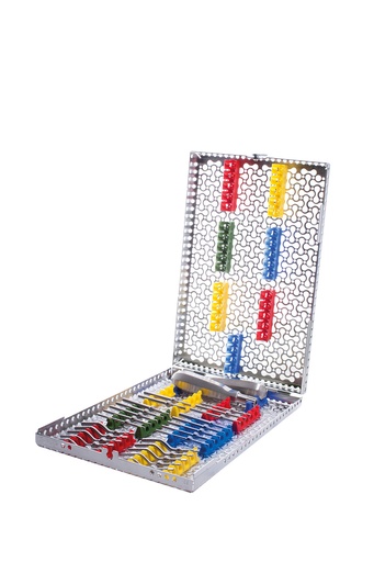 [IMEDINOST] IMS Cassette Série Infinity Ostéo DIN, multicolore - Hu-Friedy - Delynov