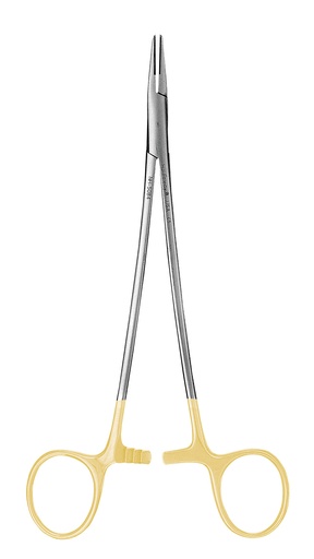 [NH5084] Needle Holder Micro-Vasculature Number 5084 Grooved Tungsten Carbide 18cm - Hu-Friedy - Delynov