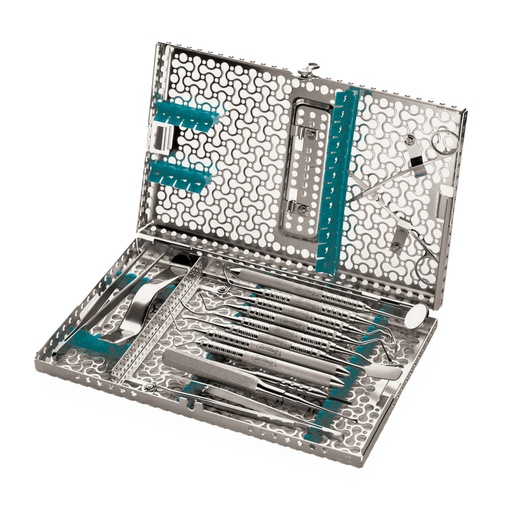 [IMECC1211S] The IMS Infinity DIN Container Cassette for Dental Surgery - Ocean Blue 2c - Hu-Friedy - Delynov