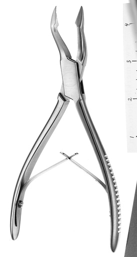 [R18] Pince Gouge Hu-Friedy Numéro 18 16.5cm translates to Hu-Friedy No. 18 16.5cm Pliers Gouge in US English for your dental surgery products on your website.