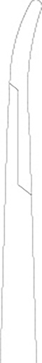 [NHDCPVN] Micro-Surgical Needle Holder Velvart Curved 18 cm Diamond-coated 4 to 6/0 - Hu-Friedy
