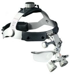 [C-000.32.365] 2.5x 340mm surgery helmet with glasses protection - Heine Optotechnik
