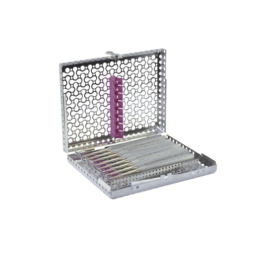 [HOEXKITDIN] Kit Hoexter (8 Élévateurs, Pierre d’affûtage Céramique SSKC, Cassette) - Hu-Friedy - Delynov