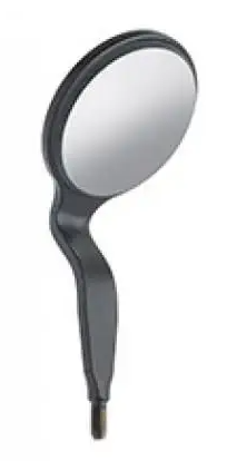 [MIR5DSHDBE] Miroir n°5 double face, Européen, Black Line, Pack unitaire  - Hu-Friedy