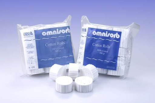 [30.Z1007.00] Pure Cotton Rolls Ø 12 mm OmniSorb - Omnia - Delynov