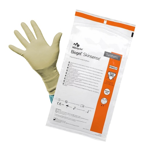 [40675] 1 Carton de 4 boites de 50 paires (400 gants) Biogel Skinsense Underglove Taille 7,5