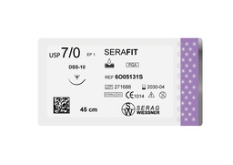 X24 SERAFIT violet (7/0) 1x0,45 DSS-10  - Serag-Wiessner (6O05131S) - Delynov