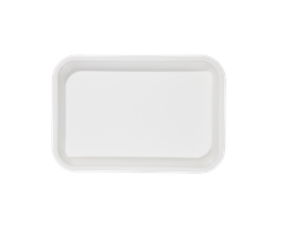 [20Z101A] Mini-plateau, sans compartiments (23,6 x 16,1 x 2,3 cm) blanc - ZIRC