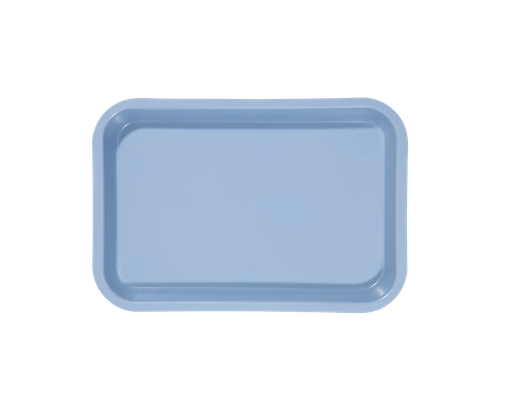 [20Z101B] Mini-plateau sans compartiments bleu ZIRC Delynov - 23,6 x 16,1 x 2,3 cm - 