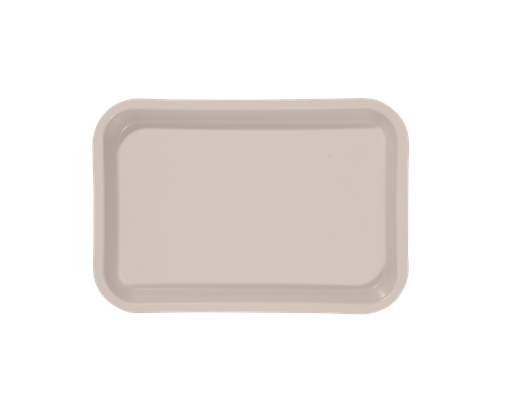 [20Z101G] Mini-plateau sans compartiments beige ZIRC Delynov (23,6 x 16,1 x 2,3 cm) 