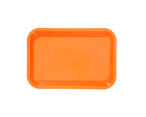 [20Z101Q] Mini-plateau sans compartiments néon orange ZIRC Delynov (23,6 x 16,1 x 2,3 cm) - Produit 