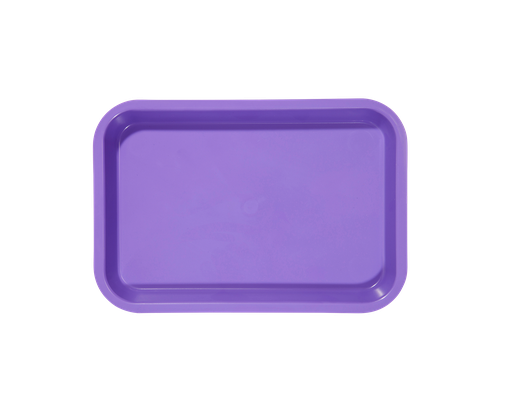 [20Z101R] Mini-plateau sans compartiments néon violet ZIRC Delynov (23,6 x 16,1 x 2,3 cm) - Produit 