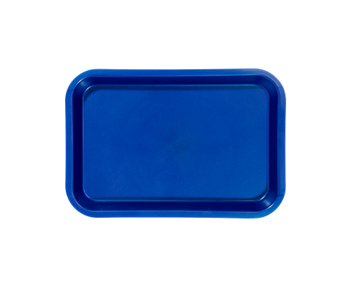 [20Z101T] Mini-plateau sans compartiments bleu foncé ZIRC Delynov - - 23,6 x 16,1 x 2,3 cm
