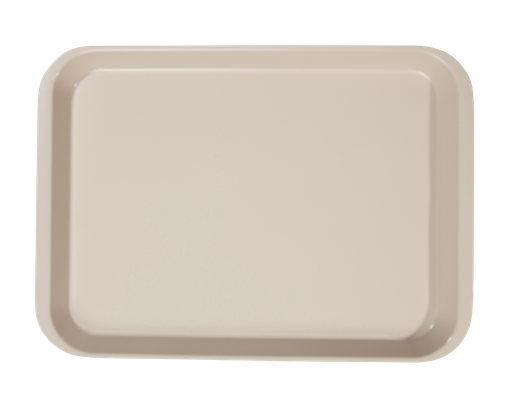 [20Z401G] Plateau B-Lok sans compartiments pour implantologie/chirurgie orale/dentaire - beige (34,0 x 24,5 x 2,2 cm) - ZIRC - Delynov