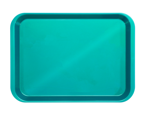 [20Z401J] Plateau B-Lok sans compartiments (34,0 x 24,5 x 2,2 cm); turquoise - ZIRC - Delynov