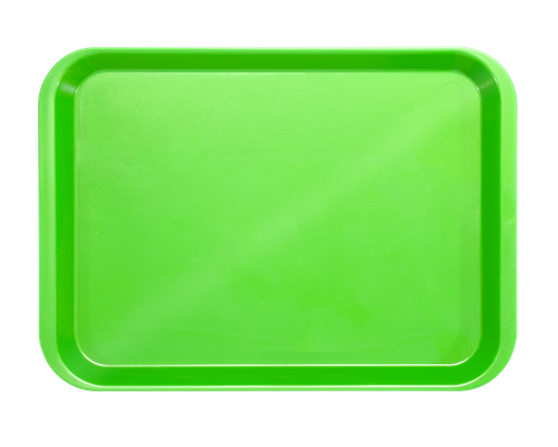 [20Z401P] Plateau b-lok sans compartiments (34,0 x 24,5 x 2,2 cm); néon vert - zirc - delynov - produit 