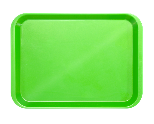 [20Z401P] Plateau block without compartments (34.0 x 24.5 x 2.2 cm); neon green - zirc - delynov - product