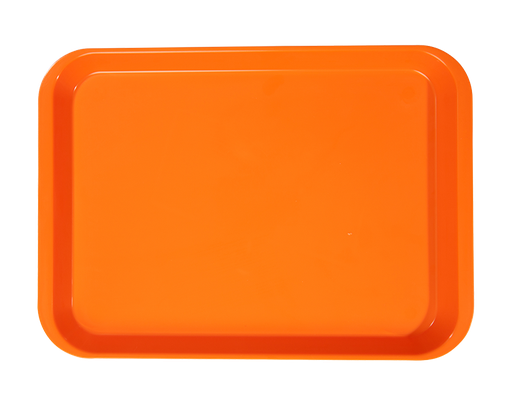 [20Z401Q] Plateau B-Lok sans compartiments (34,0 x 24,5 x 2,2 cm); néon orange  - ZIRC - Delynov