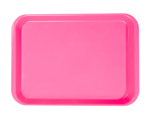 [20Z401S] Plateau b-lock without compartments (34.0 x 24.5 x 2.2 cm); neon pink - ZIRC - Delynov