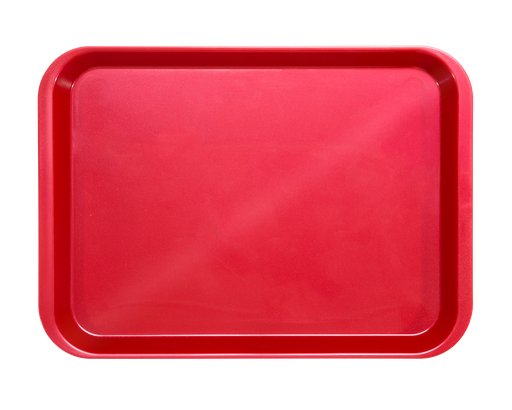 [20Z401M] Plateau B-Lok sans compartiments (34,0 x 24,5 x 2,2 cm) - Rouge - ZIRC - Delynov - Produit 