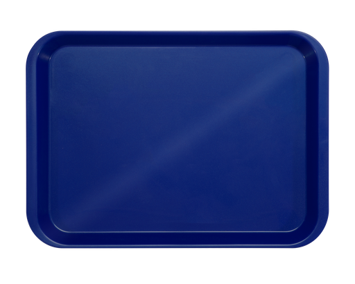[20Z401T] Plateau b-lok sans compartiments (34,0 x 24,5 x 2,2 cm); bleu foncé - ZIRC - Delynov