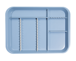 [20Z451B] B-LOK tray with compartments (34.0 x 24.5 x 2.2 cm), blue - zirc