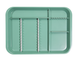 [20Z451D] B-LOK Tray with Compartments (34.0 x 24.5 x 2.2 cm), Green - Zirc
