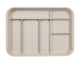 [20Z451G] B-LOK tray with compartments (34.0 x 24.5 x 2.2 cm), beige - zirc