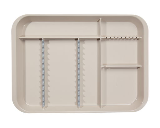 [20Z451G] Plateau B-Lok avec compartiments, beige (34,0 x 24,5 x 2,2 cm) - ZIRC - Delynov
