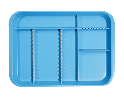 [20Z451N] B-LOK tray with compartments (34.0 x 24.5 x 2.2 cm), neon blue - Zirc