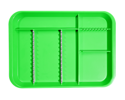 [20Z451P] B-LOK tray with compartments (34.0 x 24.5 x 2.2 cm), green neon - Zirc