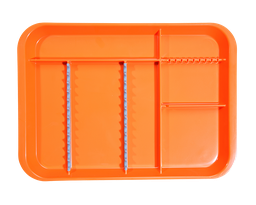 [20Z451Q] B-LOK tray with compartments (34.0 x 24.5 x 2.2 cm), Neon Orange - Zirc