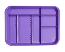 [20Z451R] B-LOK tray with compartments (34.0 x 24.5 x 2.2 cm), neon purple - zirc