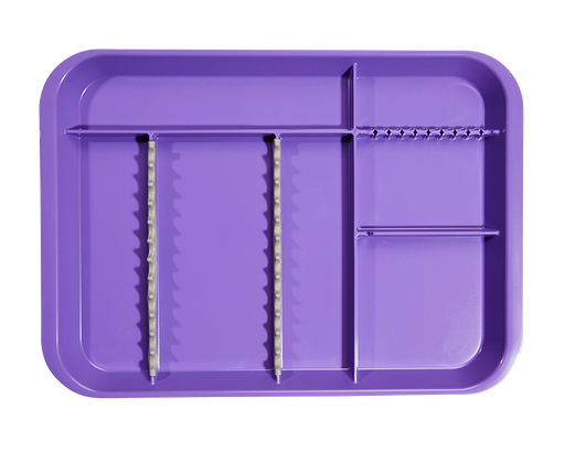 [20Z451R] Plateau B-Lok avec compartiments (34,0 x 24,5 x 2,2 cm), néon violet - ZIRC - Delynov, .