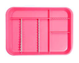 [20Z451S] B-LOK tray with compartments (34.0 x 24.5 x 2.2 cm), neon pink - Zirc