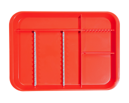 [20Z451M] B-LOK tray with compartments (34.0 x 24.5 x 2.2 cm), red - Zirc