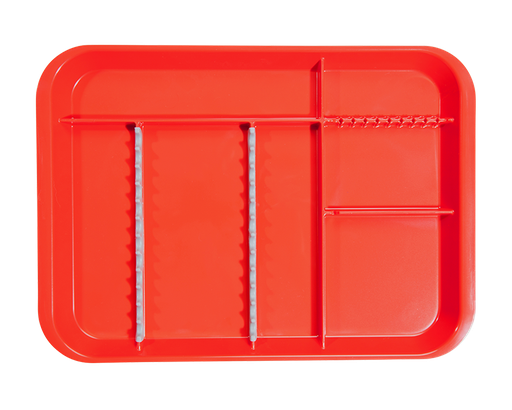 [20Z451M] Plateau B-Lok avec compartiments, rouge - ZIRC - Delynov